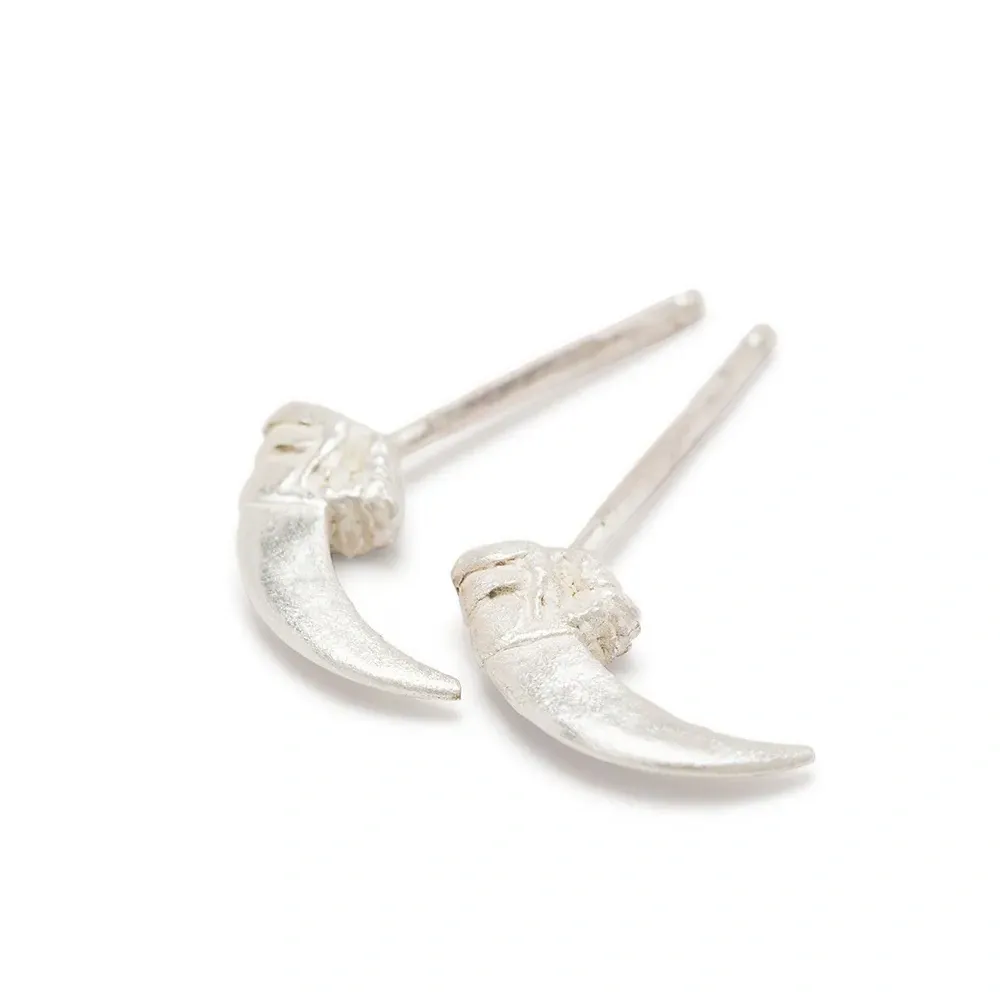 Серьги-гвоздики Scrimshaw