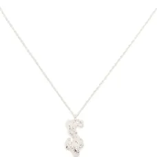 Колье с подвеской S