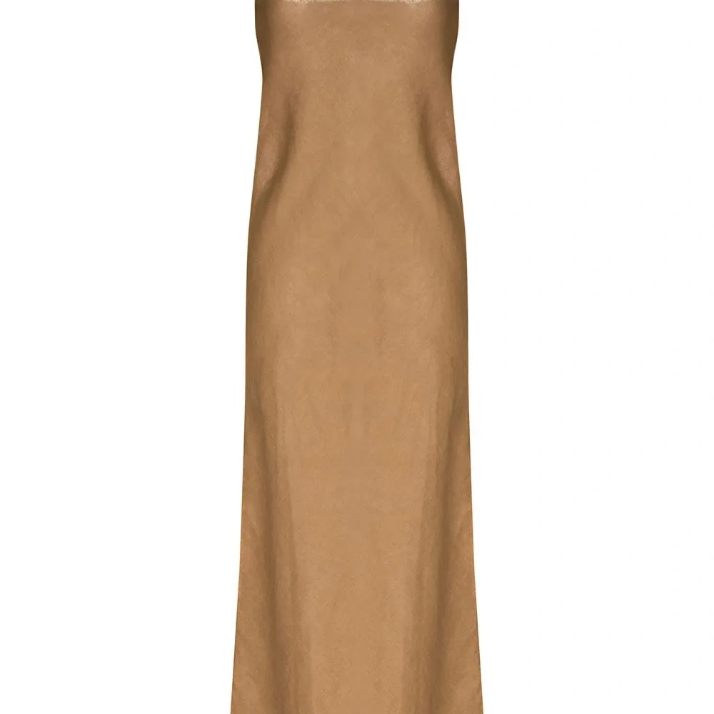 Платье миди с U-образным вырезом