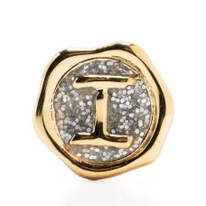 брошь Pop Coin Disco letter-I брошь Pop Coin Disco letter-I