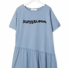 Платье из органического хлопка с надписью