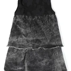 Ярусное джинсовое платье