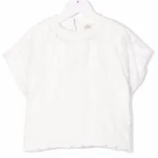 Футболка с цветочным кружевом