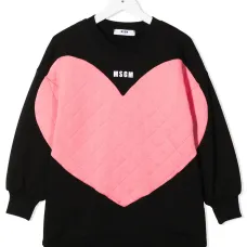 Платье-толстовка со стеганой вставкой Платье-толстовка со стеганой вставкой