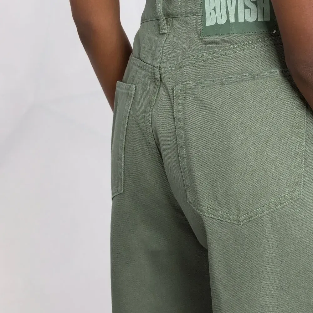 Прямые джинсы с нашивкой-логотипом Прямые джинсы с нашивкой-логотипом