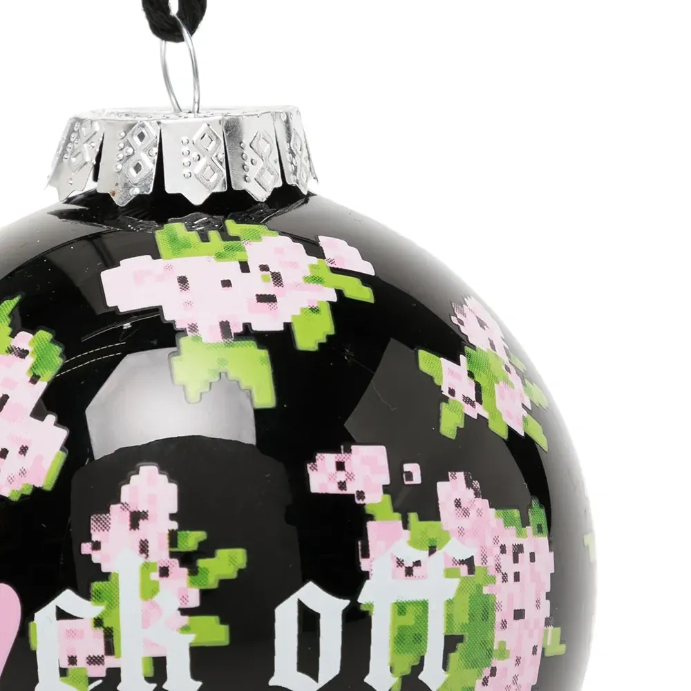 Елочная игрушка с принтом