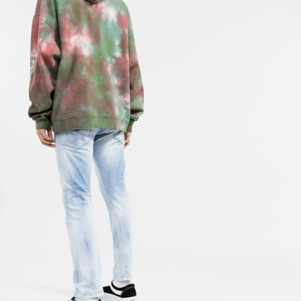 Худи с принтом тай-дай и логотипом