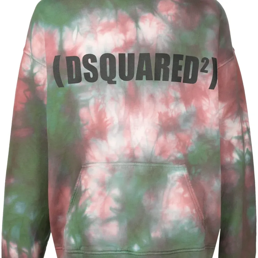 Худи с принтом тай-дай и логотипом