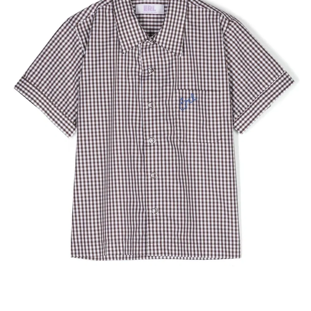 Рубашка в клетку гингем