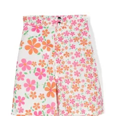 Плавки-шорты с цветочным принтом