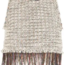 укороченный топ с бахромой