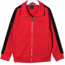 спортивная куртка с контрастными полосками по бокам