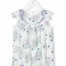 Платье миди с цветочным принтом