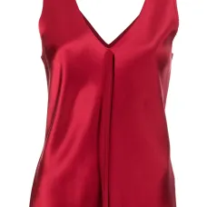 Шелковый топ с необработанными краями