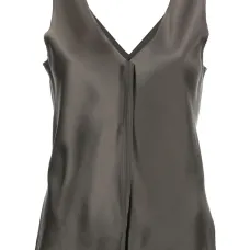 Шелковый топ с необработанными краями