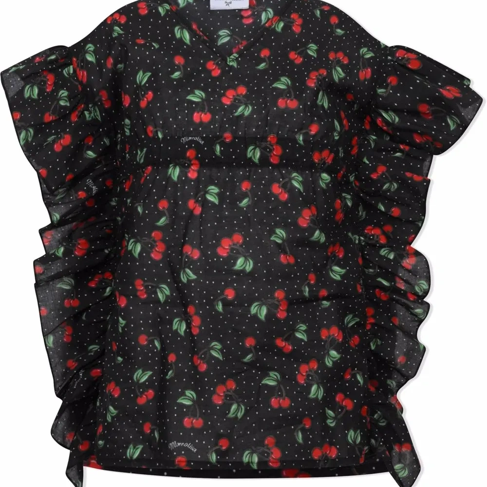 блузка без рукавов с принтом