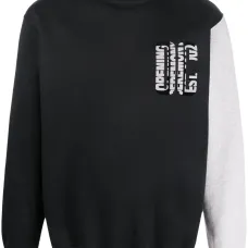 толстовка в стиле колор-блок с логотипом