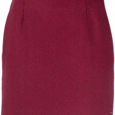 Юбка мини с узором шеврон