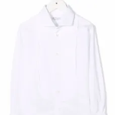 Рубашка в рубчик на пуговицах