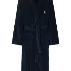 Халат с поясом и вышитым логотипом Халат с поясом и вышитым логотипом