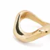 Позолоченное кольцо Wave