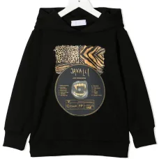 Худи с длинными рукавами и принтом