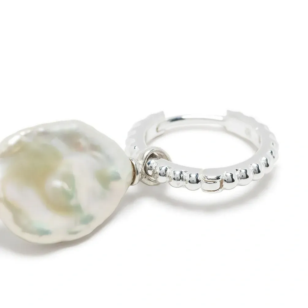 Серьги-кольца Dotty Keshi Luna с жемчугом