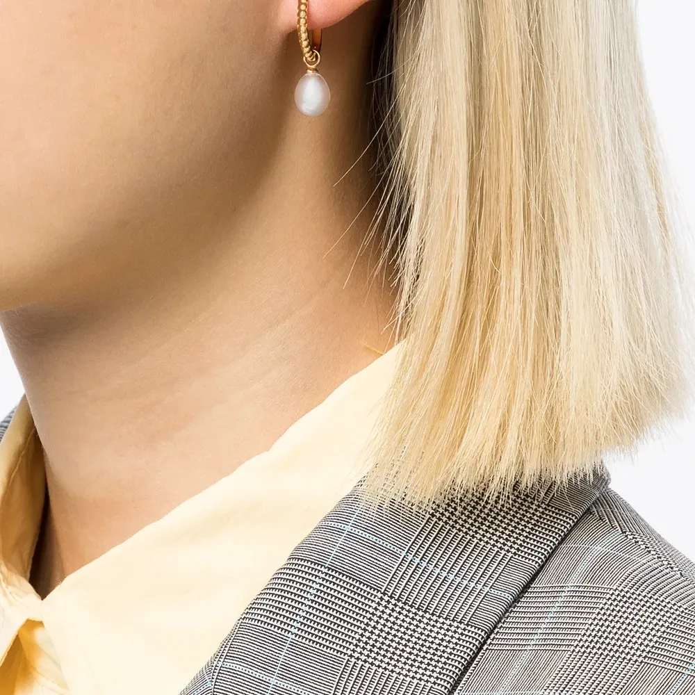 Серьги-кольца Timeless с жемчугом