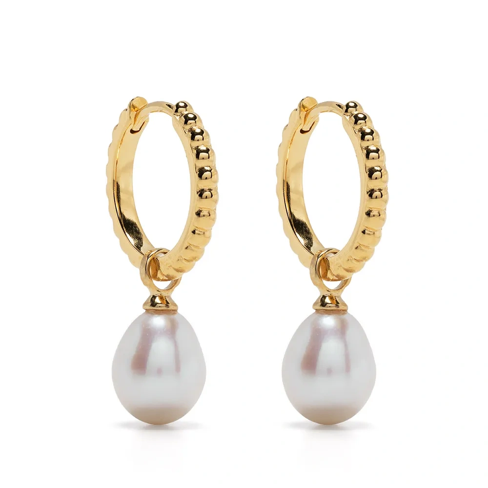 Серьги-кольца Timeless с жемчугом