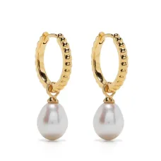 Серьги-кольца Timeless с жемчугом