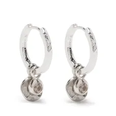 Декорированные серьги-кольца