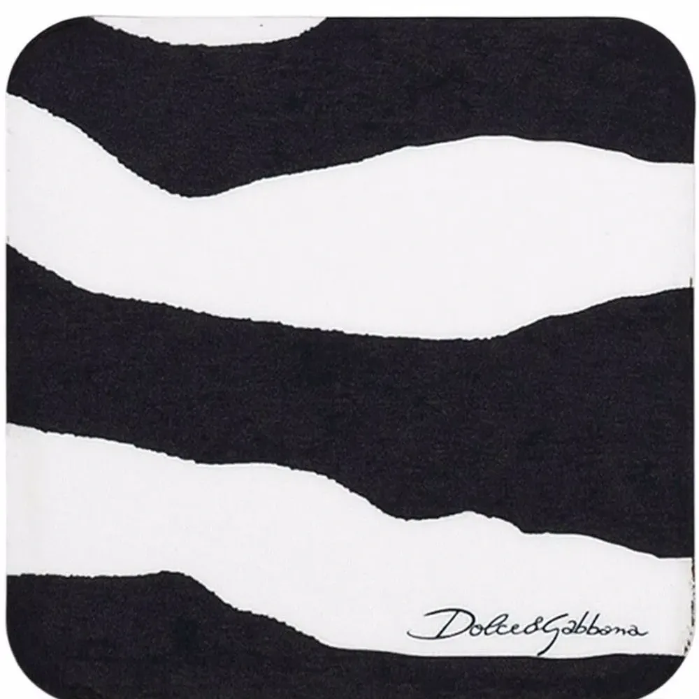 Набор из 12 подставок с зебровым принтом