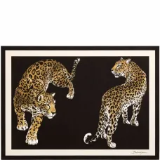 Набор из 36 салфеток с леопардовым принтом