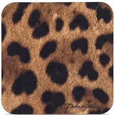 Набор из 12 подставок с леопардовым принтом