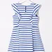 Платье в полоску с короткими рукавами Платье в полоску с короткими рукавами