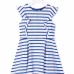 Платье в полоску с короткими рукавами Платье в полоску с короткими рукавами
