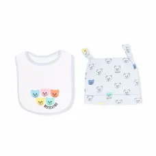 Комплект из шапки бини и нагрудника Комплект из шапки бини и нагрудника