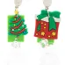 Непарные серьги с новогодним дизайном