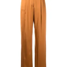 Атласные брюки широкого кроя Атласные брюки широкого кроя