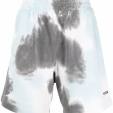 Спортивные шорты с принтом тай-дай