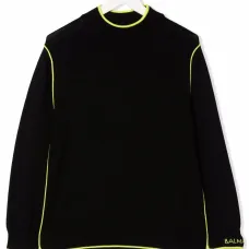 Джемпер с контрастной отделкой