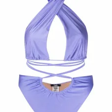 Купальник с вырезом халтер