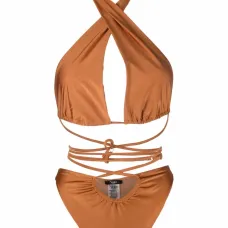 Купальник с вырезом халтер