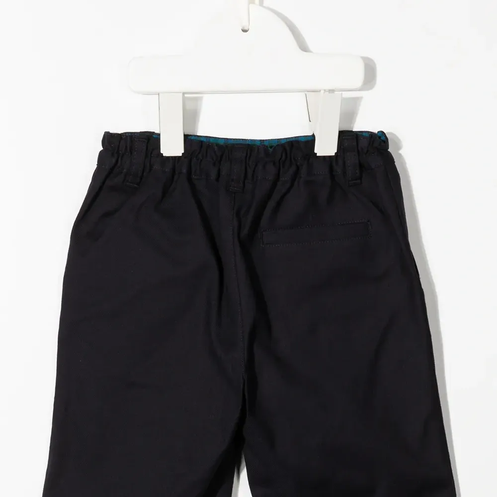 Брюки прямого кроя с эластичным поясом