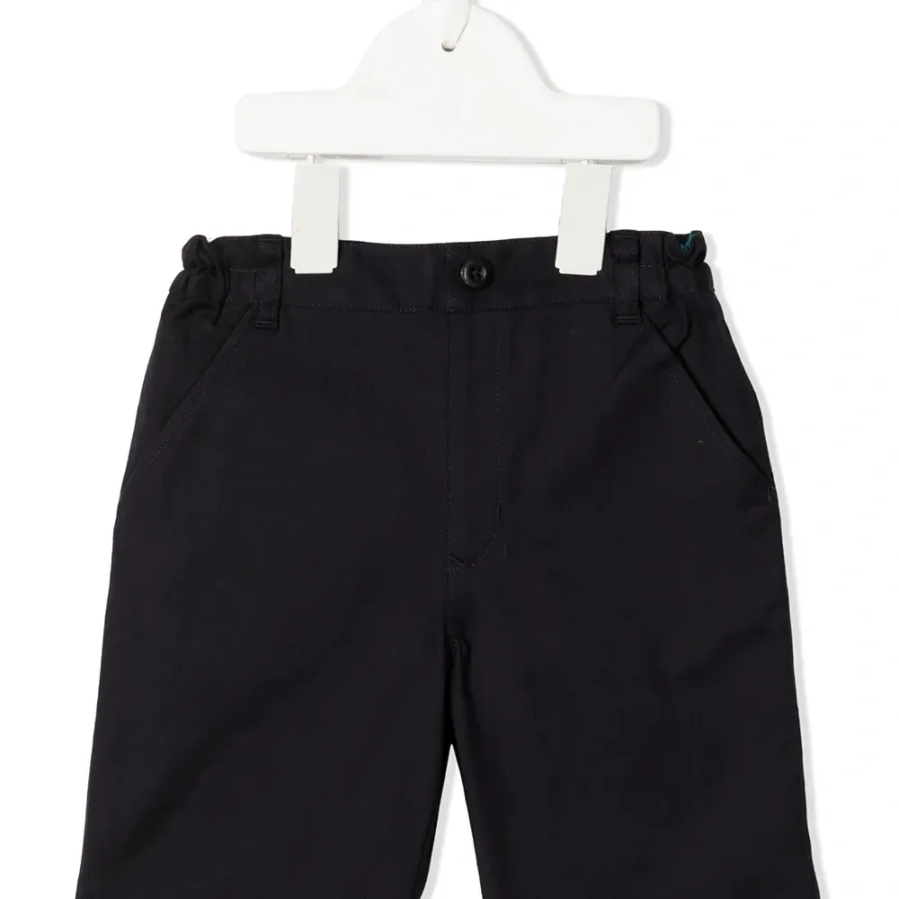 Брюки прямого кроя с эластичным поясом