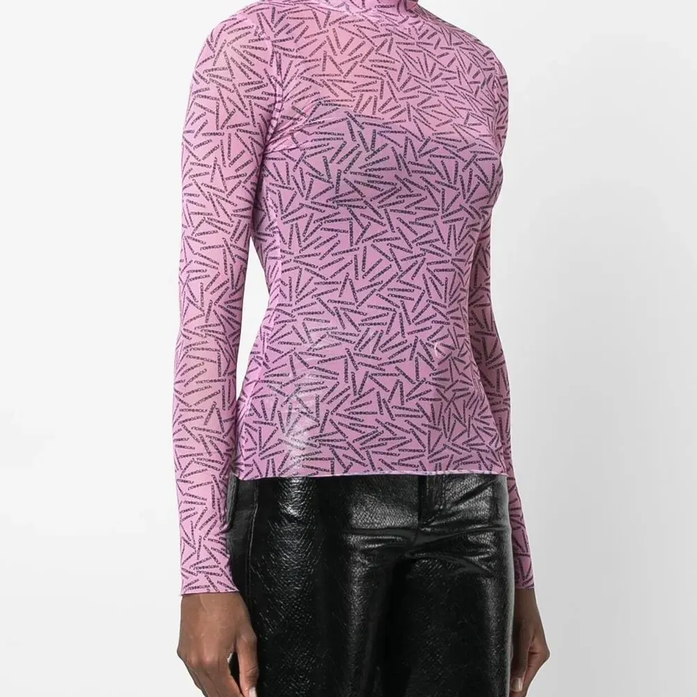 Прозрачный топ Undercover с логотипом