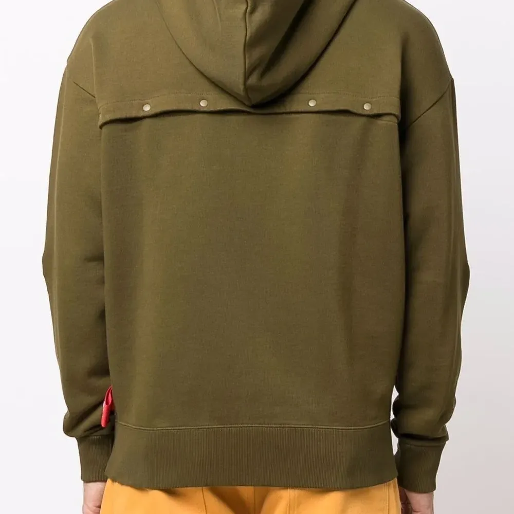 Худи с кулиской и нашивкой-логотипом