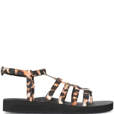 Сандалии с леопардовым принтом