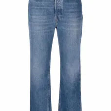 Укороченные джинсы прямого кроя