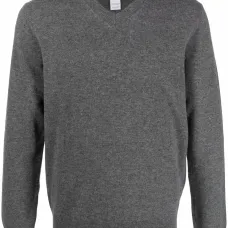 Джемпер тонкой вязки с V-образным вырезом